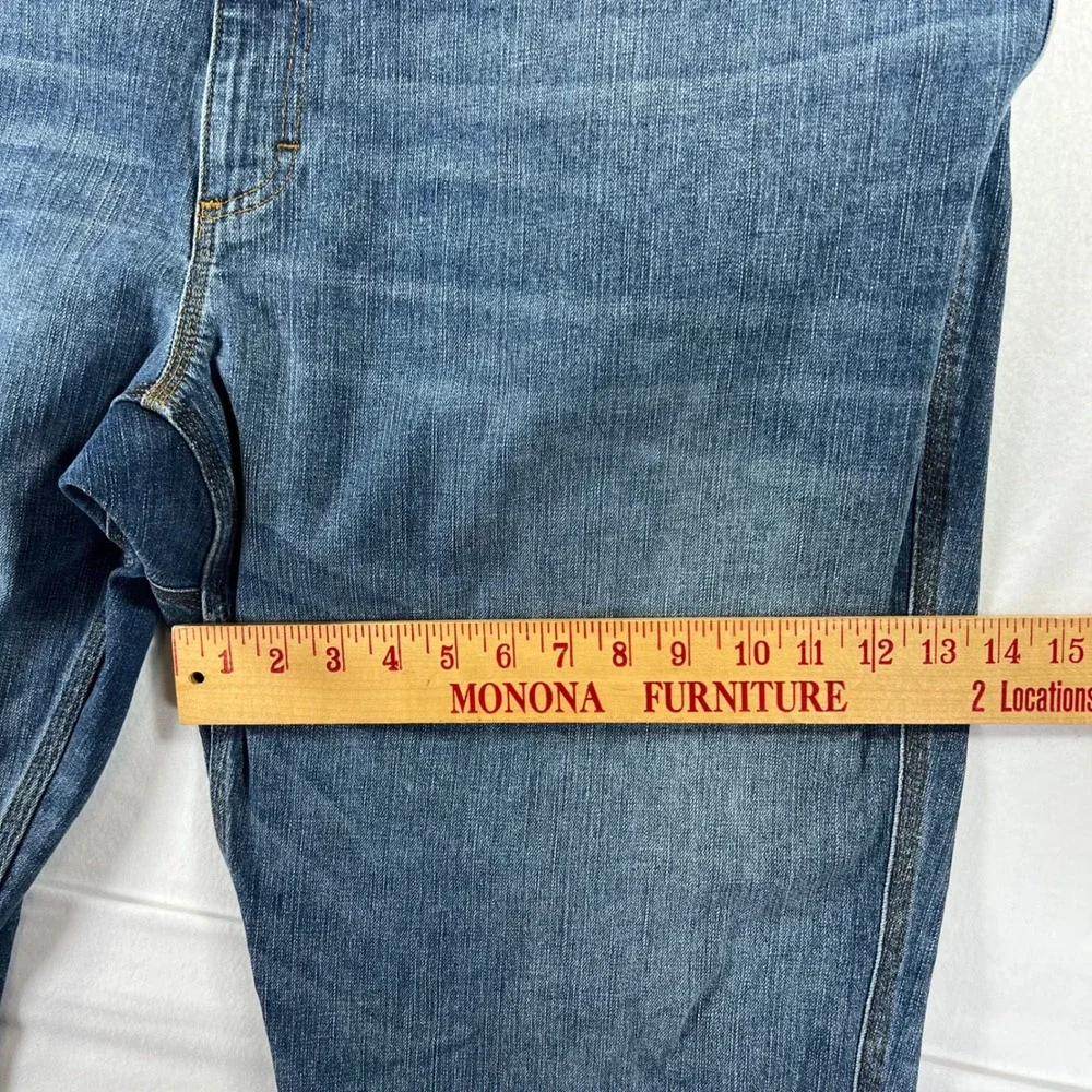 Duluth Trading Co Flex Ballroom Jeans Mens 46x32 Relaxed Fit Blue Denim Pants